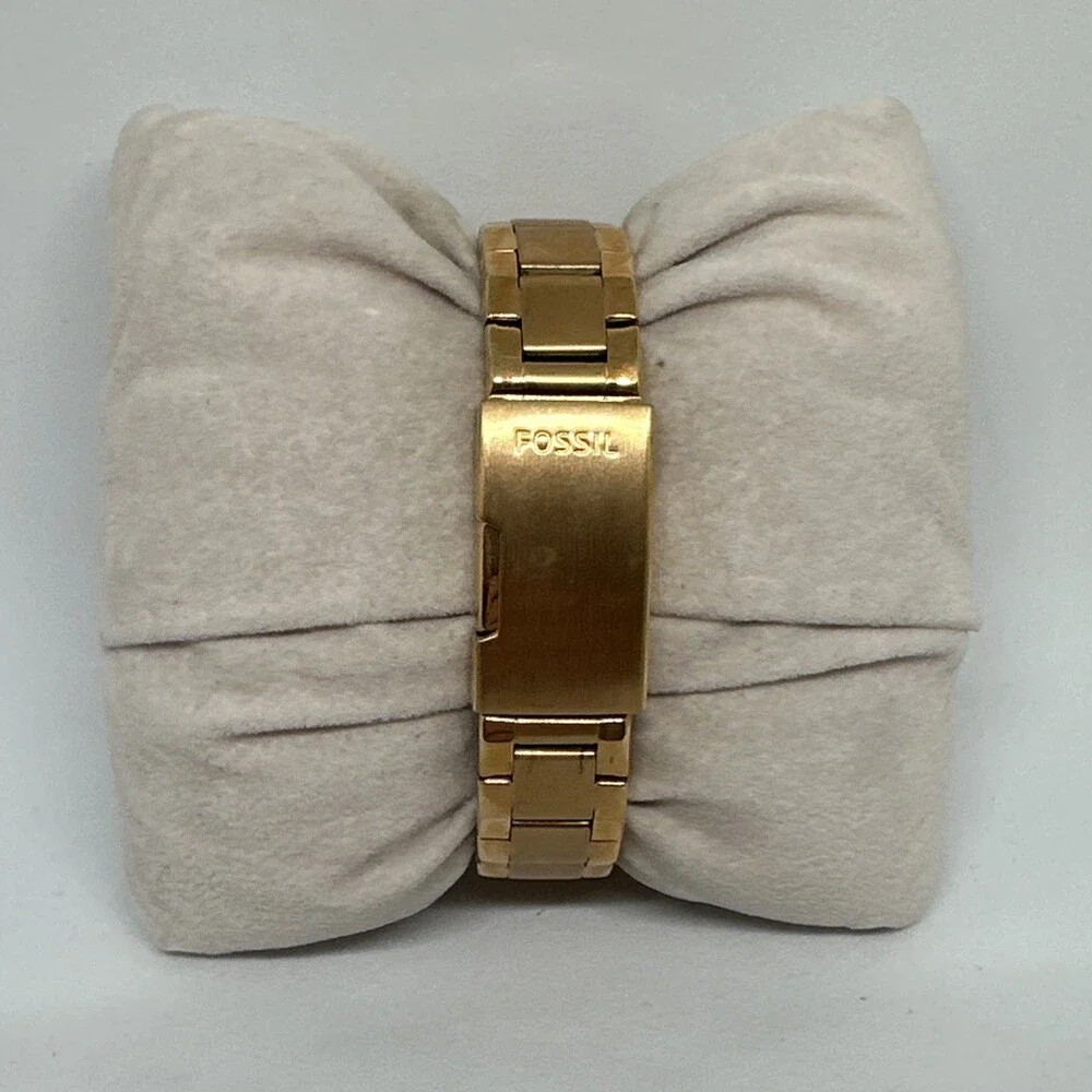 Fossil Colleague AM4508 Women's Gold Stainless Steel Analog Dial Watch HME525